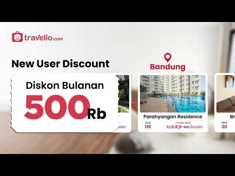 Travelio: Sewa Apartemen Rumah для Android — официальный трейлер