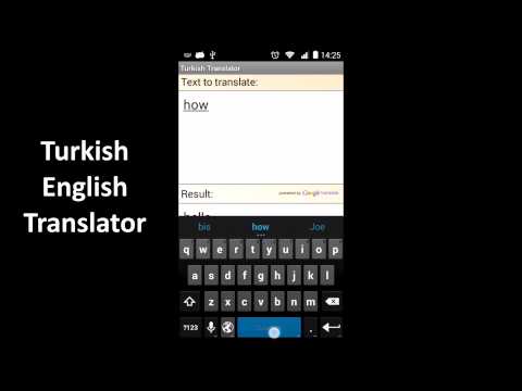 Турецкий Английский переводчик для Android — официальный трейлер