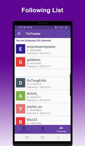TwTracker — Tracker For Twitch для Android — скриншот 4