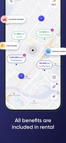 Udrive — Car Sharing & Rental для iOS — скриншот 2