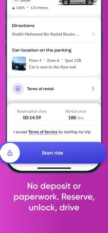 Udrive — Car Sharing & Rental для iOS — скриншот 5