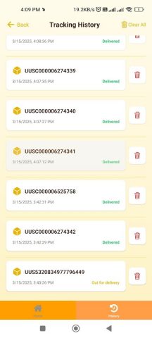 Uniuni Tracking — Uni Express для Android — скриншот 3