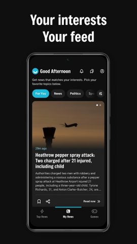 Upday | Local & World News для Android — скриншот 4