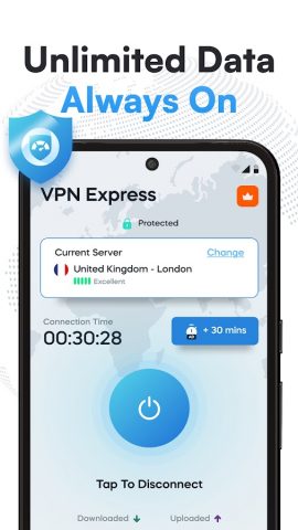 VPN Express: Secure & Fast VPN для Android — скриншот 2