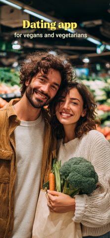 Veggly – Vegan Dating App для iOS — скриншот 1