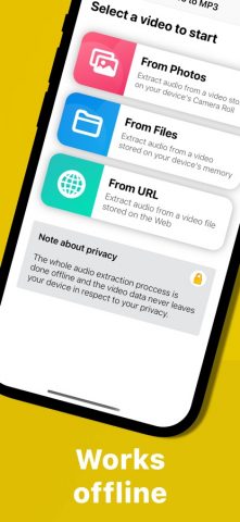 Video to MP3 — Extract audio для iOS — скриншот 4
