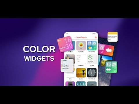 Виджеты OS 18 — Color Widgets для Android — официальный трейлер