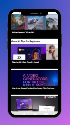 VizardAi Video App Hints для Android — скриншот 3