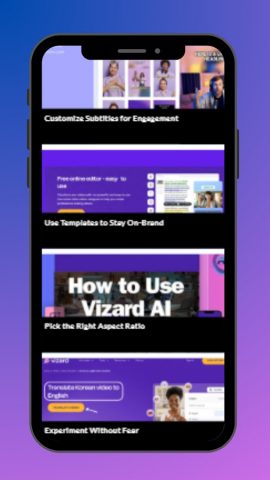 VizardAi Video App Hints для Android — скриншот 4