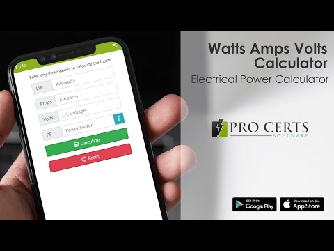 Watts Amps Volts Calculator для Android — официальный трейлер