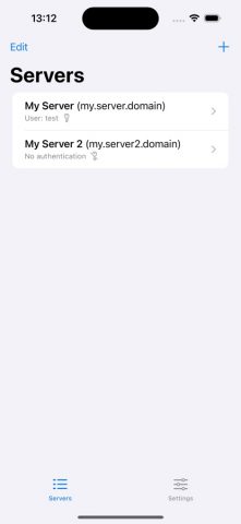WebDAV Manager для iOS — скриншот 1