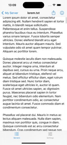 WebDAV Manager для iOS — скриншот 5