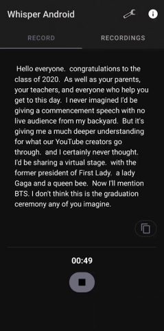 Whisper Android Speech To Text для Android — скриншот 1