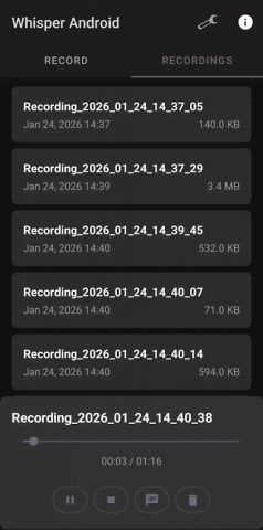 Whisper Android Speech To Text для Android — скриншот 2