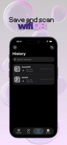 WiFi Генератор QR-кодов для iOS — скриншот 4