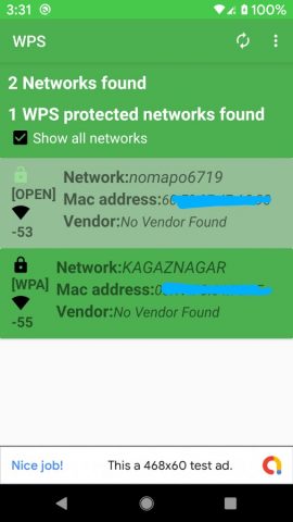 WiFi WPS Connect, Tester для Android — скриншот 1