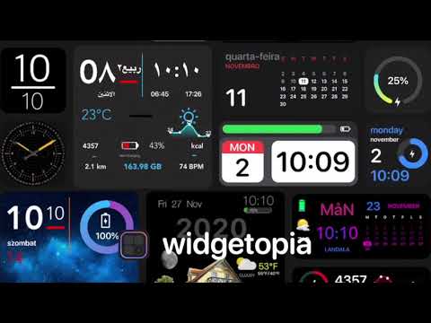 Обложка трейлера Widgets Color Widgets + Icons