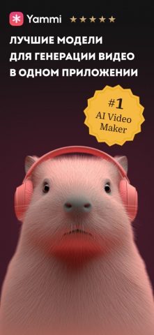 Yammi: AI Video Maker & Editor для iOS — скриншот 1