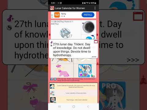 Женский лунный календарь для Android — официальный трейлер