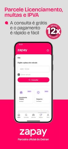 Zapay: Pagar IPVA 2026, multas для Android — скриншот 2