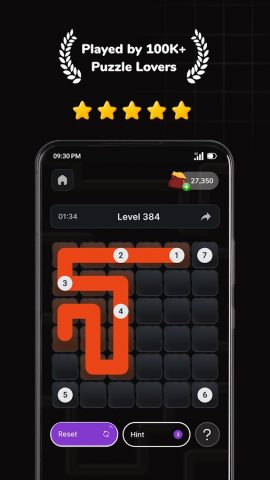 Zip Zap Puzzle: Logic Game для Android — скриншот 1