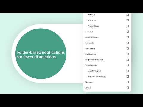 Zoho Mail — Email and Calendar для Android — официальный трейлер