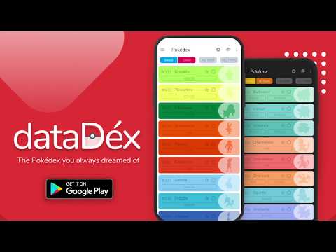 dataDex — Pokédex for Pokémon для Android — официальный трейлер