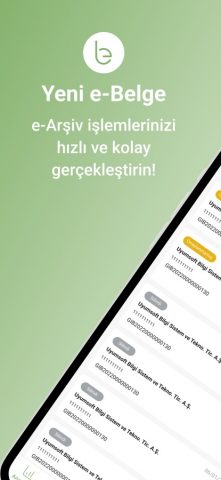 e-Belge: e-Arşiv Fatura для iOS — скриншот 1