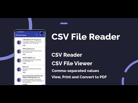 формат csv открыть для Android — официальный трейлер