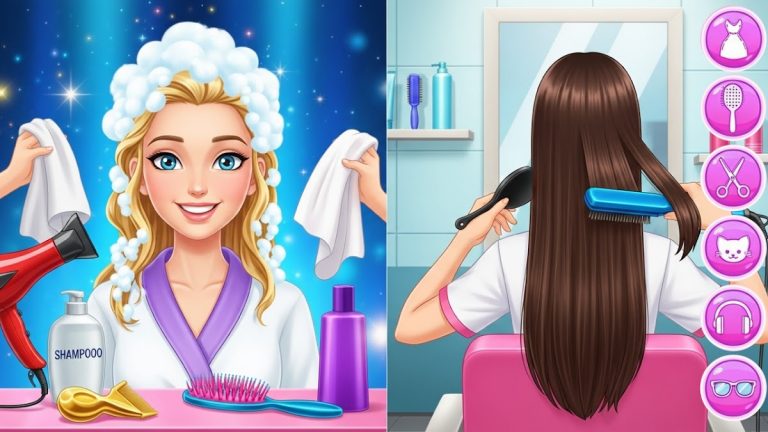 игры для девочек — волосы для Android — скриншот 3