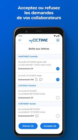 myOCTIME для Android — скриншот 4
