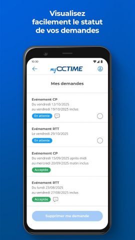 myOCTIME для Android — скриншот 5
