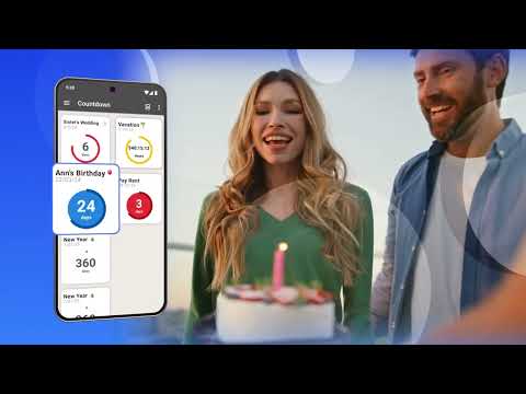 обратный отсчет дней виджета для Android — официальный трейлер