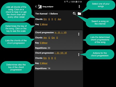 s.mart Song Analyzer (Chords) для Android — официальный трейлер