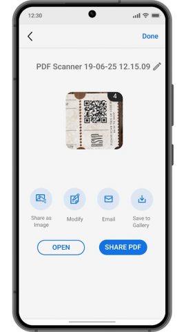 сканер документов — PDF сканер для Android — скриншот 4