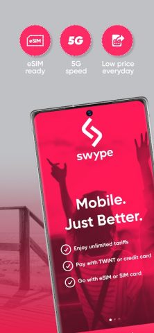 swype: Flexible mobile plans для Android — скриншот 2