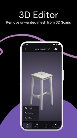 xOne: 3D Scanner & 3D Editor для Android — скриншот 4