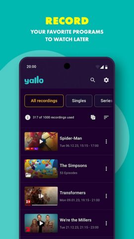 yallo TV для Android — скриншот 4