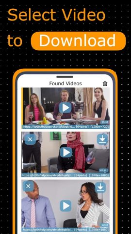 18+ Browser: Video Downloader для Android — скриншот 2