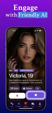AI Girlfriend — AI GF Chat 18+ для iOS — скриншот 2
