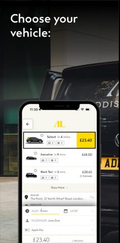 Addison Lee: Taxis & Couriers для Android — скриншот 2