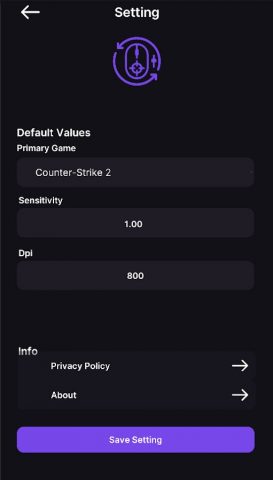 AimSync Sensitivity Converter для Android — скриншот 3