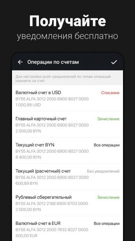 Альфа Бизнес Мобайл Беларусь для Android — скриншот 4