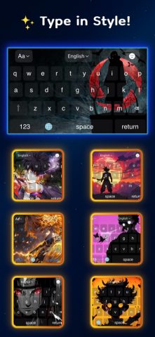 Anime Keyboard Theme для iOS — скриншот 1