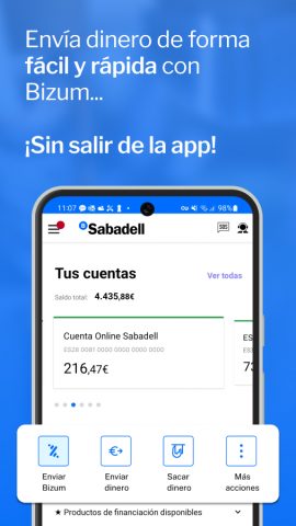 App Banco Sabadell для Android — скриншот 3