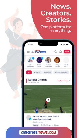 Asianet News Official для Android — скриншот 1