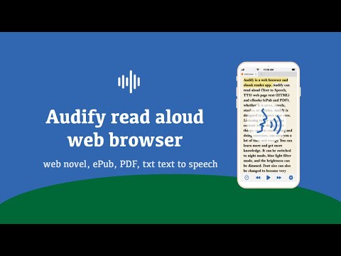 Audify текста в речь веб для Android — официальный трейлер