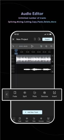 Audio Editor : Audiolab для iOS — скриншот 1