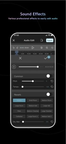 Audio Editor : Audiolab для iOS — скриншот 2