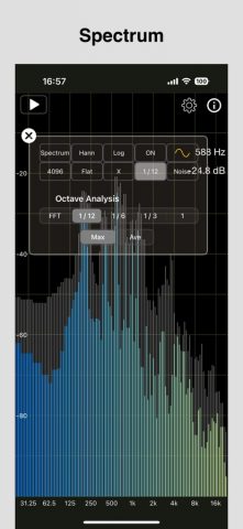 Audio / Spectrum Analyzer для iOS — скриншот 5